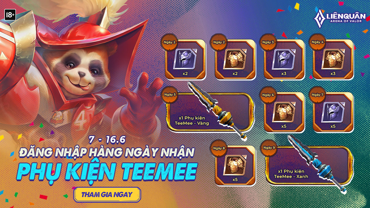 Chuỗi Sự Kiện Tháng 6 - Điểm Danh Nhận Quà, Đấu Hạng Nhận Skin | Garena  Liên Quân Mobile