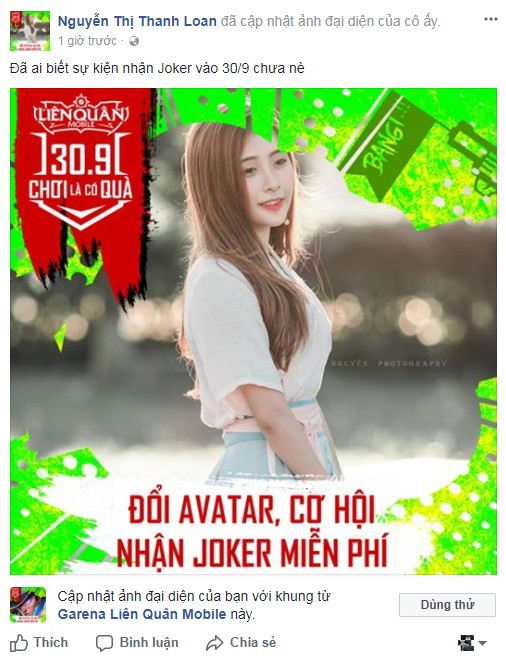 Hướng dẫn cách đổi avatar Liên Quân với tài khoản đã liên kết Facebook Sforum