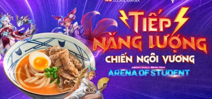 TIẾP NĂNG LƯỢNG, CHIẾN NGÔI VƯƠNG VỚI LOẠT ƯU ĐÃI HOT TỪ MARUKAME UDON VÀ LIÊN QUÂN MOBILE