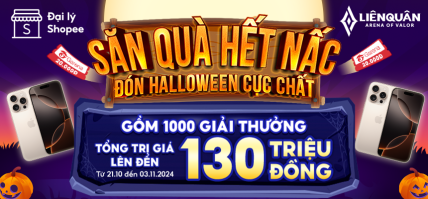 SĂN QUÀ HẾT NẤC, ĐÓN HALLOWEEN CỰC CHẤT CÙNG ĐẠI LÝ SHOPEE