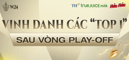 VINH DANH CÁC “TOP 1” SAU VÒNG PLAY-OFF ĐẤU TRƯỜNG DANH VỌNG MÙA ĐÔNG 2024