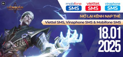 MỞ LẠI KÊNH NẠP THẺ VIETTEL SMS VÀ VINAPHONE SMS