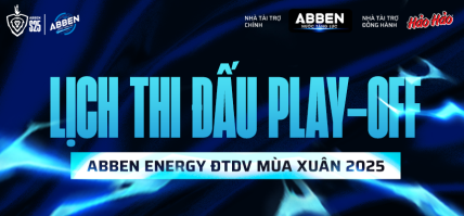 LỊCH THI ĐẤU VÒNG PLAY-OFF – ABBEN ENERGY ĐTDV MÙA XUÂN 2025