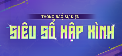 Thông báo sự kiện Siêu sổ xập xình