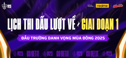 LỊCH THI ĐẤU LƯỢT VỀ – VÒNG BẢNG (GIAI ĐOẠN 1) – ĐTDV MÙA ĐÔNG 2025