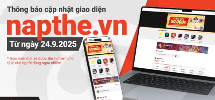 THÔNG BÁO TRẢI NGHIỆM GIAO DIỆN NẠP THẺ 2.0
