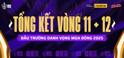 TỔNG KẾT ĐẤU TRƯỜNG DANH VỌNG MÙA ĐÔNG 2025 – VÒNG 11+12: FPT PHONG ĐỘ HỦY DIỆT, BOX BẢO TOÀN TOP 4