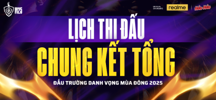 LỊCH THI ĐẤU CHUNG KẾT TỔNG – ĐẤU TRƯỜNG DANH VỌNG MÙA ĐÔNG 2025