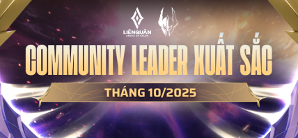 CHÚC MỪNG COMMUNITY LEADER XUẤT SẮC NHẤT THÁNG 10 NĂM 2025