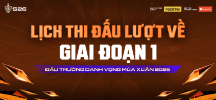 LỊCH THI ĐẤU LƯỢT VỀ GIAI ĐOẠN 1 – ĐẤU TRƯỜNG DANH VỌNG MÙA XUÂN 2026