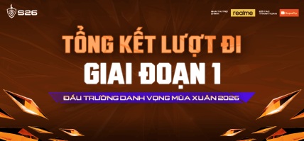 TỔNG KẾT ĐẤU TRƯỜNG DANH VỌNG MÙA XUÂN 2026 – VÒNG BẢNG GIAI ĐOẠN 1 – LƯỢT ĐI