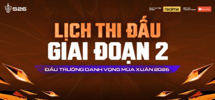 LỊCH THI ĐẤU GIAI ĐOẠN 2 – ĐẤU TRƯỜNG DANH VỌNG MÙA XUÂN 2026