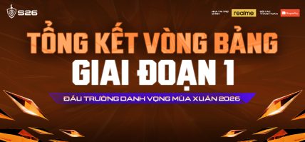TỔNG KẾT ĐẤU TRƯỜNG DANH VỌNG MÙA XUÂN 2026 – VÒNG BẢNG GIAI ĐOẠN 1: TOP 6 NGÃ NGŨ