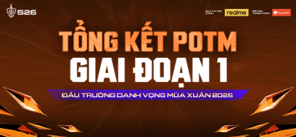 TỔNG KẾT BXH PLAYER OF THE MATCH GIAI ĐOẠN 1 ĐẤU TRƯỜNG DANH VỌNG MÙA XUÂN 2026