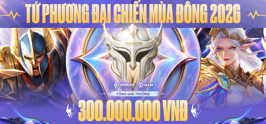 KHỞI TRANH TỨ PHƯƠNG ĐẠI CHIẾN MÙA ĐÔNG 2026 | KẾT NỐI – VINH QUANG | TỔNG GIÁ TRỊ GIẢI THƯỞNG LÊN ĐẾN 300.000.000 VNĐ.