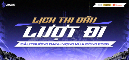 LỊCH THI ĐẤU LƯỢT ĐI – ĐTDV MÙA ĐÔNG 2026