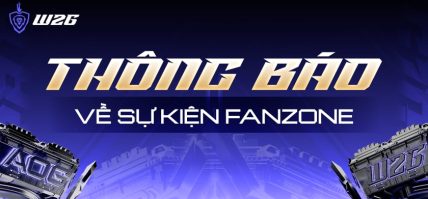 THÔNG BÁO THU HỒI VẬT PHẨM SỰ KIỆN FANZONE